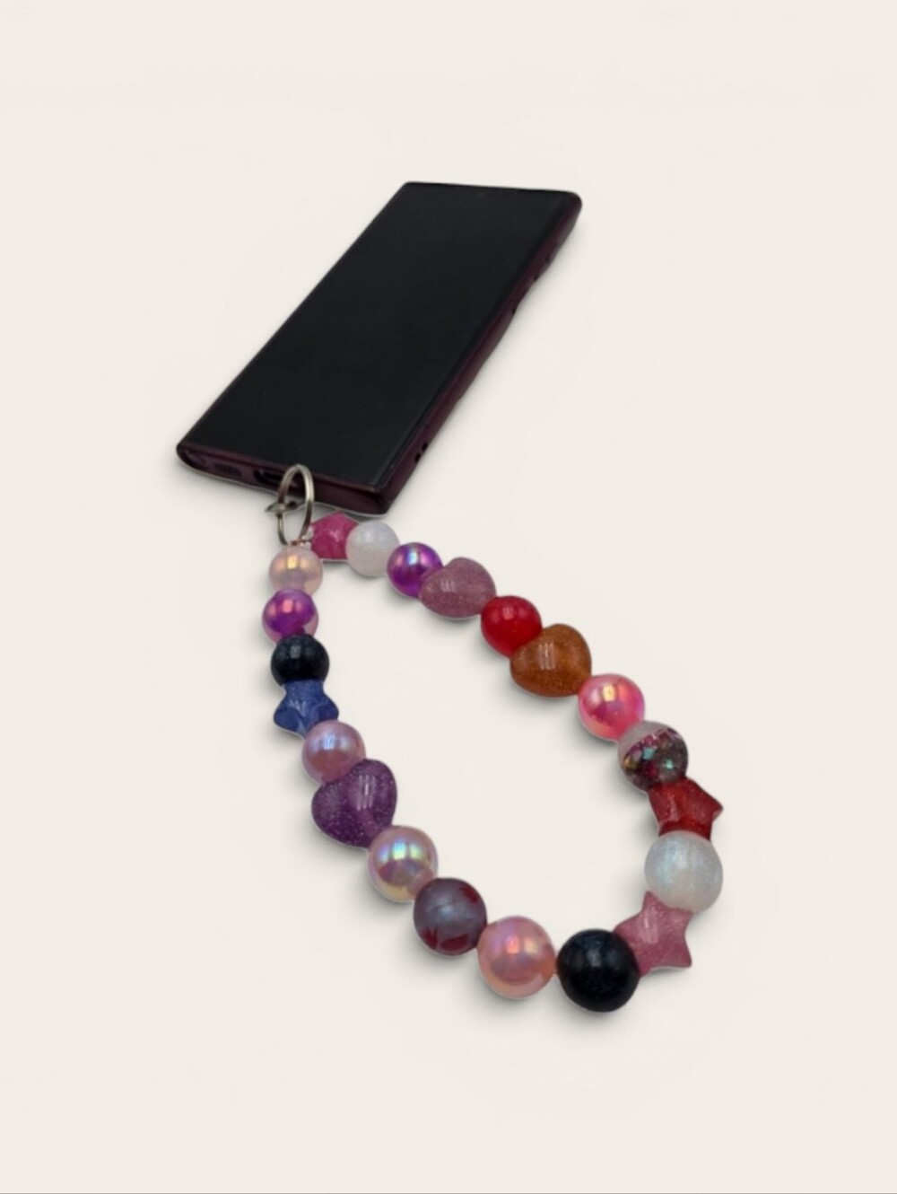 Handmade Colorful Beaded Phone Charm